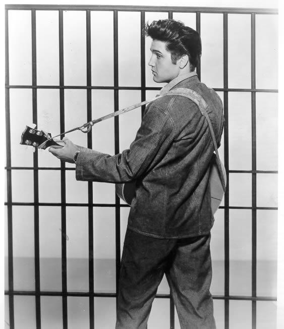 Jailhouse Rock with Elvis Presley Black and White | Unknown Artist,{{product.type}}