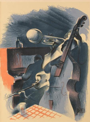 Jam Session Lithograph | Al Hirschfeld,{{product.type}}