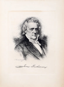 James Buchanan from The Presidents of the United States Etching | P. Raymond Audibert,{{product.type}}