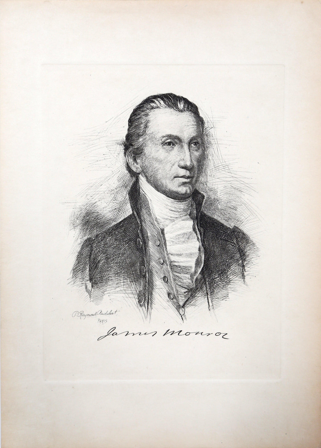 James Monroe from The Presidents of the United States Etching | P. Raymond Audibert,{{product.type}}