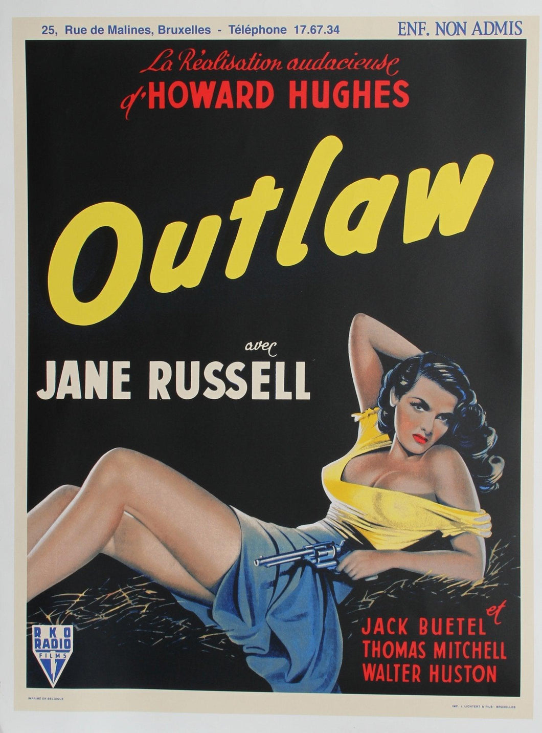 Jane Russell in Outlaw Poster | Unknown Artist - Poster,{{product.type}}