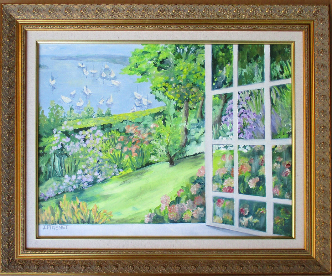 Jardin de Bord de Mer Oil | Jacqueline Pigenet,{{product.type}}