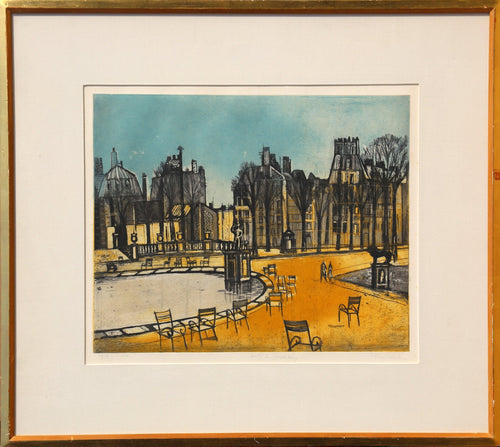 Jardin de Luxemburg Etching | Unknown Artist,{{product.type}}