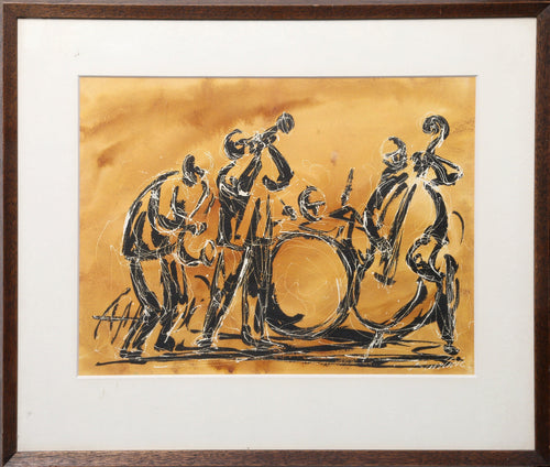 Jazz Band II Watercolor | Charles Burdick,{{product.type}}