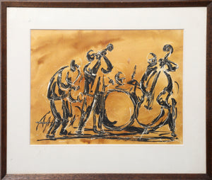 Jazz Band II Watercolor | Charles Burdick,{{product.type}}