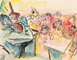 Jazz Club Watercolor | Marshall Goodman,{{product.type}}