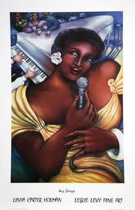 Jazz Singer Poster | Linda Carter Holman,{{product.type}}