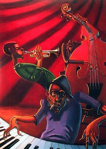 Jazz trio Poster | Justin Bua,{{product.type}}