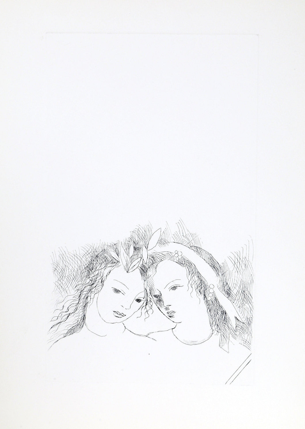 Jean and Sappho Etching | Marie Laurencin,{{product.type}}