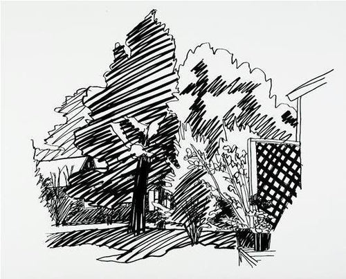 Jeannie's Backyard, Easthampton Screenprint | Tom Wesselmann,{{product.type}}