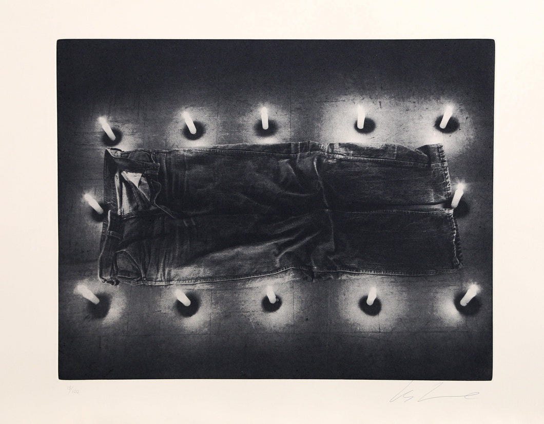 Jeans from the Candelight Series Etching | Les Levine,{{product.type}}