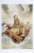 Jerusalem in Hands Lithograph | Ari Harpaz,{{product.type}}