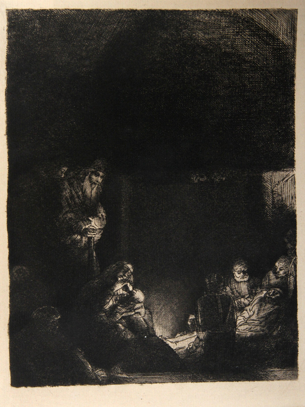 Jesus Christ Mis Au Tombeau (B86) Etching | Rembrandt,{{product.type}}