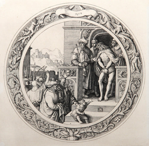 Jesus Christ presente au Peuple II Etching | Lucas van Leyden,{{product.type}}