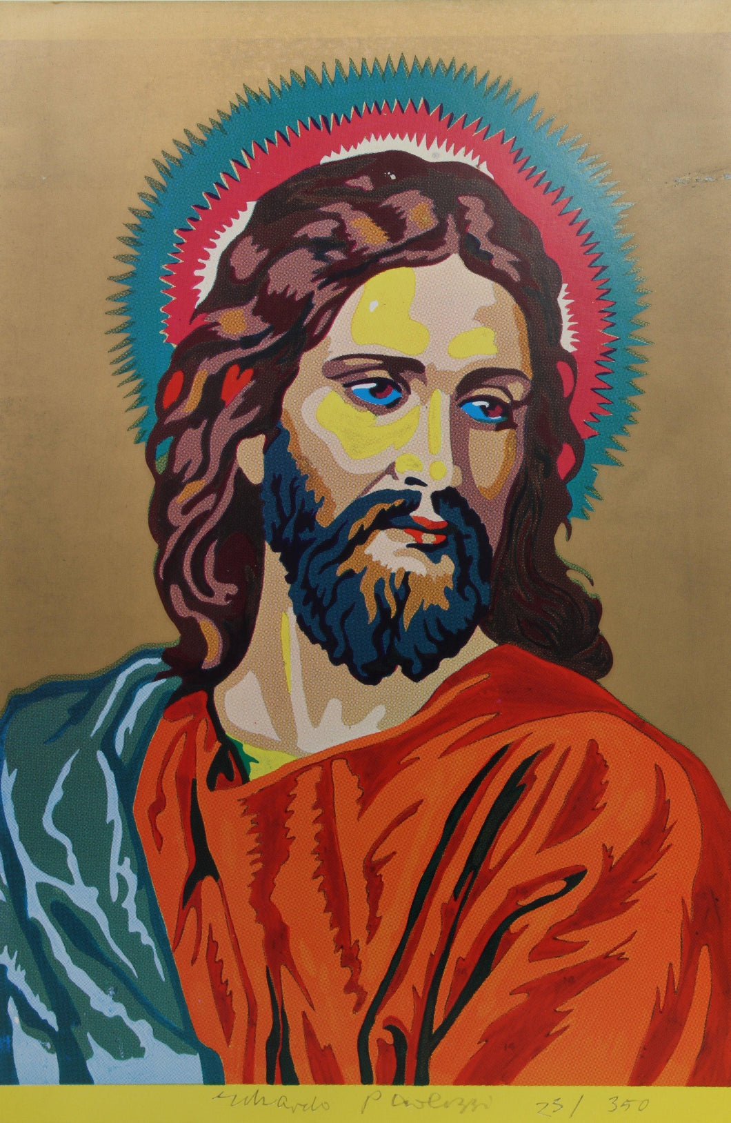Jesus Colour by Numbers from General Dynamic F.U.N. Portfolio Lithograph | Eduardo Paolozzi,{{product.type}}