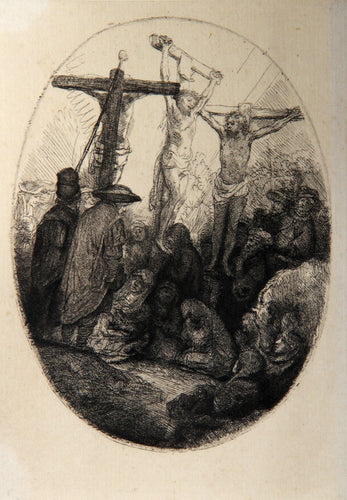 Jesus en Croix Entre Deux Larrons (B79) Etching | Rembrandt,{{product.type}}