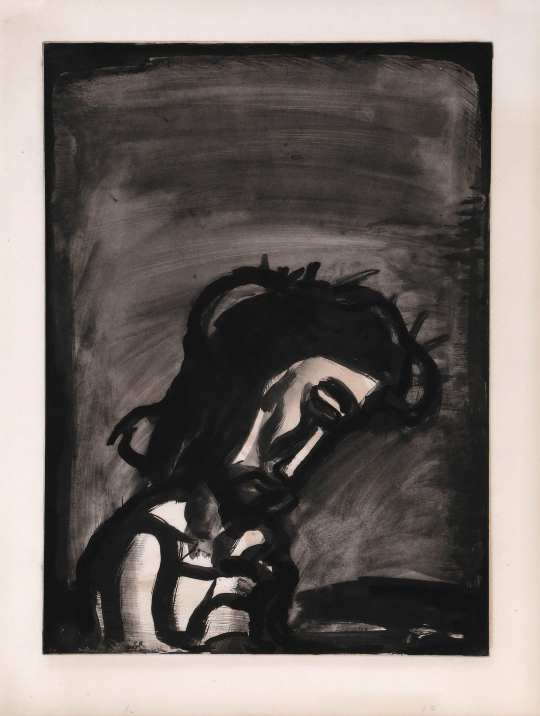 Jesus Reviled from Miserere Etching | Georges Rouault,{{product.type}}