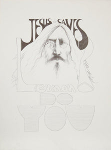 Jesus saves Lennon, do you? Poster | Ramon Santiago,{{product.type}}