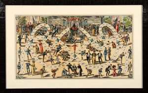 Jeu du Skating Rink (Game of the Goose) Poster | Unknown Artist,{{product.type}}
