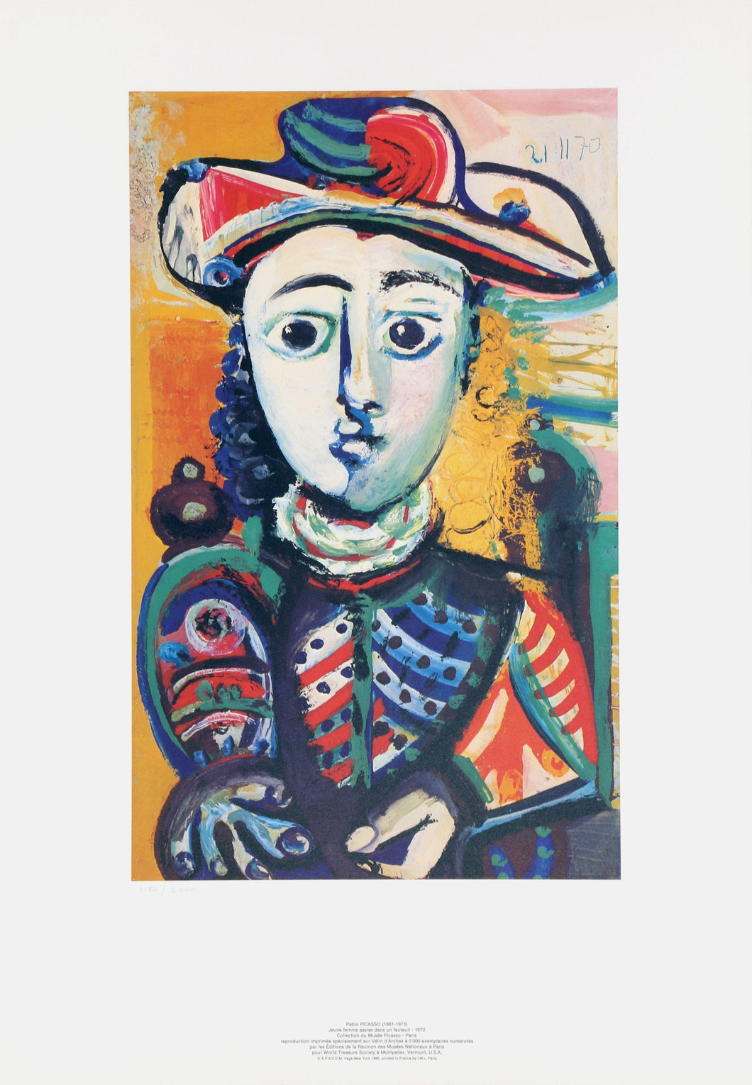 Jeune Femme Assise dans un Fauteuil Lithograph | Pablo Picasso,{{product.type}}
