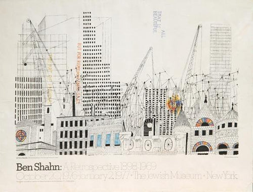 Jewish Museum Retrospective Poster | Ben Shahn,{{product.type}}