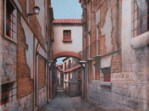 Jewish Quarter Toledo, Spain Oil | Rugero Valdini,{{product.type}}