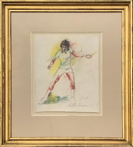 Jimbo (Jimmy Connors) Watercolor | LeRoy Neiman,{{product.type}}