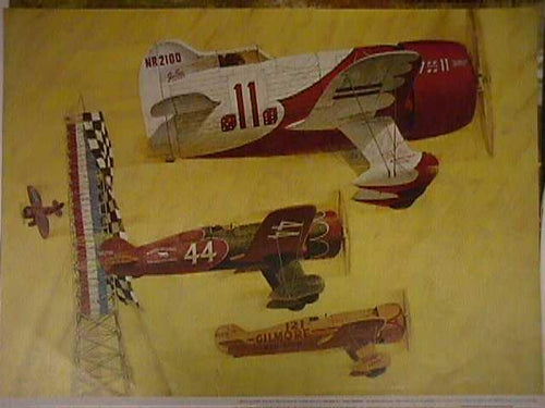 Jimmy Doolittle Wins the 1932 Thompson Trophy Race in a Gee-Bee R-1 Super Sports Poster | Gordon Brusstar,{{product.type}}