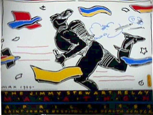 Jimmy Stewart Relay Poster | Peter Max,{{product.type}}