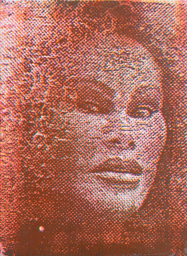 Jocelyn Wildenstein (Burgundy/White) Acrylic | Peter Mayer,{{product.type}}