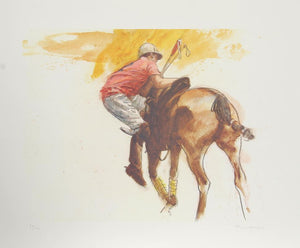 Jockey Mounting Up Lithograph | Henry Koehler,{{product.type}}