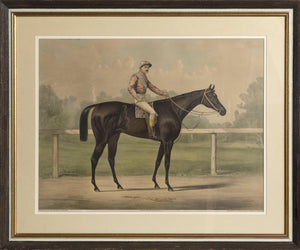 Jockey on a Horse Lithograph | Currier and Ives,{{product.type}}