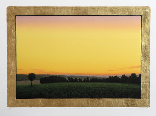 Joe's View Deep Yellow Sky Lithograph | John Beerman,{{product.type}}