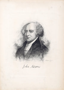 John Adams from The Presidents of the United States Etching | P. Raymond Audibert,{{product.type}}