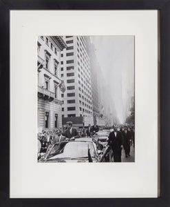John F. Kennedy Motorcade Black and White | Unknown Artist,{{product.type}}