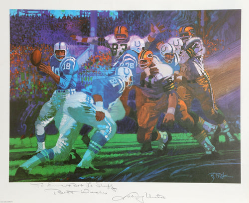 Johnny Unitas from Sports Illustrated Living Legends Portfolio Lithograph | Robert Peak,{{product.type}}