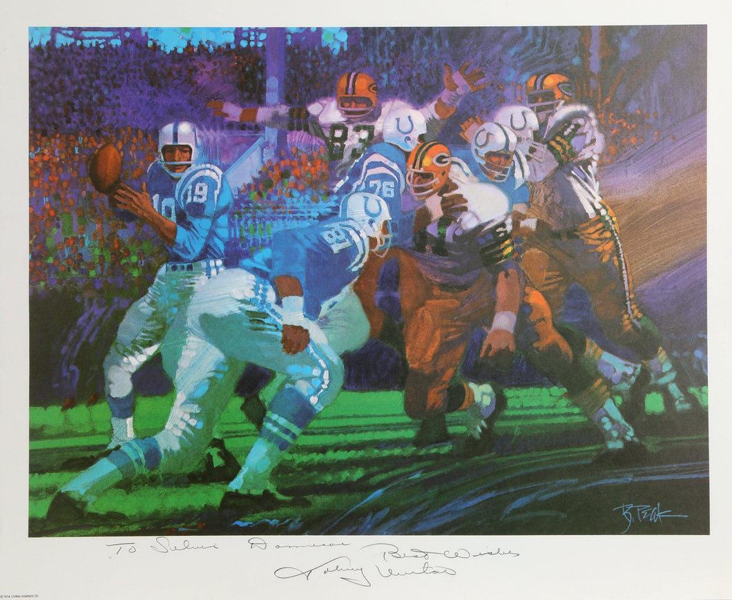 Johnny Unitas from Sports Illustrated Living Legends Portfolio Lithograph | Robert Peak,{{product.type}}