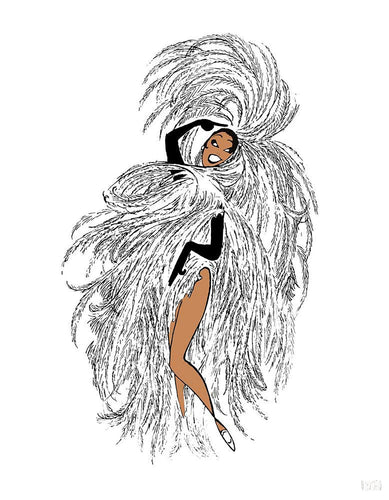Josephine Baker in Paris - Chez Josephine Lithograph | Al Hirschfeld,{{product.type}}