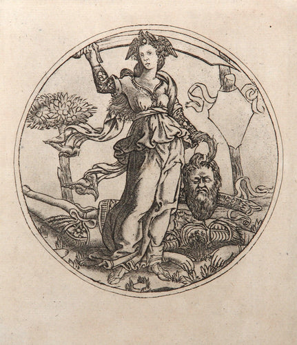 Judith Tenant la Tete d'Holopherne Etching | Baccio Baldini,{{product.type}}