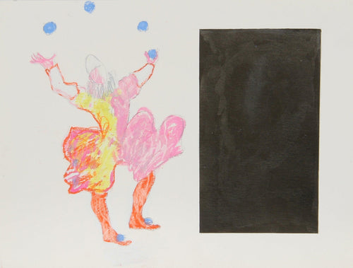 Juggling Clown Mixed Media | Jean-Jacques Vergnaud,{{product.type}}