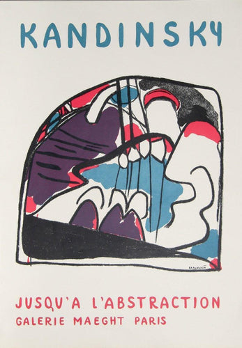 Jusqu'a L'Abstraction - Galerie Maeght Poster | Wassily Kandinsky,{{product.type}}