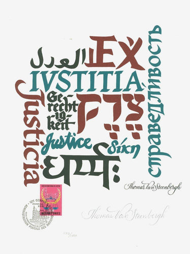 Justicia Lithograph | Thomas Van Steenbergh,{{product.type}}