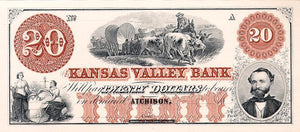 Kansas - Twenty Dollars Currency | American Bank Note Commemoratives,{{product.type}}
