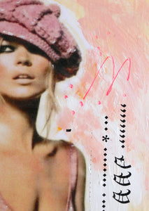 Kate Moss Mixed Media | Sid Maurer,{{product.type}}