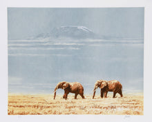 Kilimanjaro Elephants Lithograph | Joseph Vance,{{product.type}}