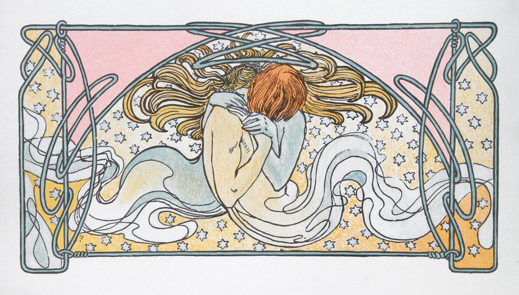 Kissing Mermaids, 24 Poster | Alphonse Mucha,{{product.type}}
