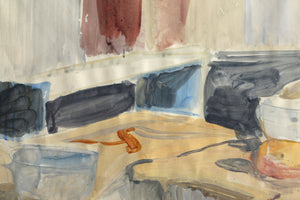 Kitchen Still Life Watercolor | Giorgio Morandi,{{product.type}}