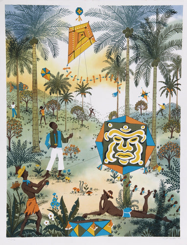 Kite Flyers Screenprint | Jack Hofflander,{{product.type}}