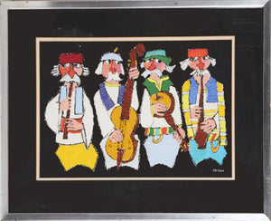 Klezmer Quartet Acrylic | Jovan Obican,{{product.type}}