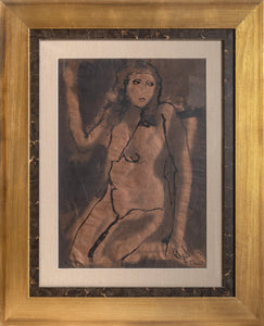 Kneeling Nude Oil | Mikhail Turovsky,{{product.type}}